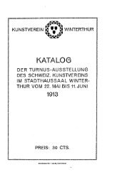 Katalog der Turnus-Ausstellung des Schweiz - SIK-ISEA