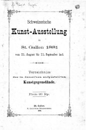 Schweizerische Kunst-Ausstellung in St. Gallen, 1881 - SIK-ISEA