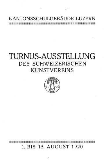 Turnus-Ausstellung des schweizerischen Kunstvereins - SIK-ISEA