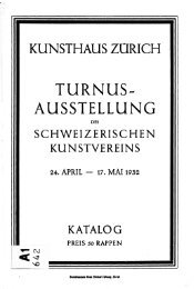 Turnus-Ausstellung des Schweizerischen Kunstvereins - SIK-ISEA