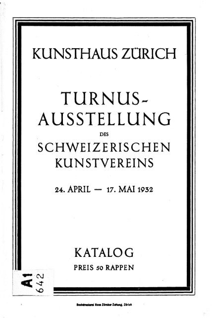 Turnus-Ausstellung des Schweizerischen Kunstvereins - SIK-ISEA