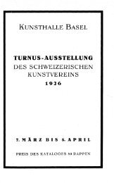 Turnus-Ausstellung des schweizerischen Kunstvereins ... - SIK-ISEA