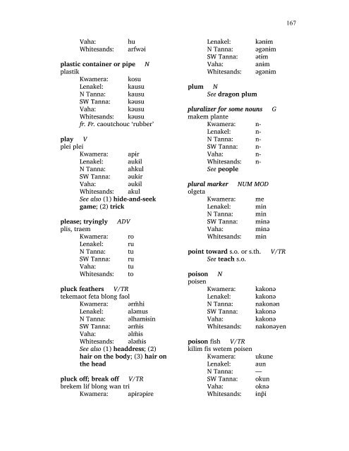 A Comprehensive Comparison of Lexemes in the ... - SIL International