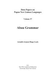 Abau Grammar - SIL International