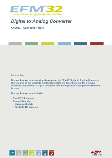 Digital to Analog Converter - AN0022 - Application Note - Silicon Labs