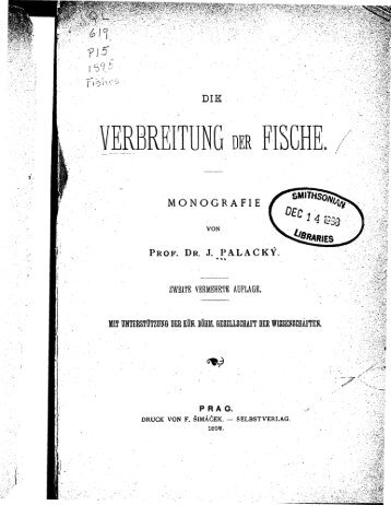 VERBREITUNG DM FISCHE ' - -u>'