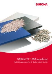 SIMONA® PE 1000 superlining - Simona AG