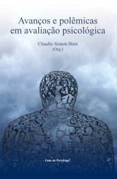 Avanços e polêmicas em avaliação psicológica - Casa do Psicólogo