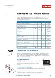 Nachtrag für NSS Software-Updates - Simrad