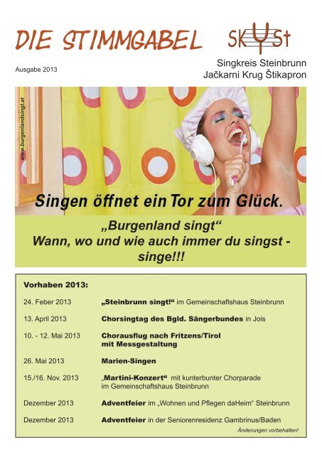 2013 - Singkreis Steinbrunn