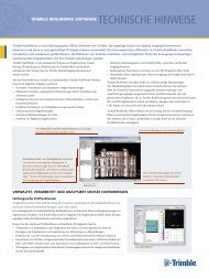 Datenblatt Trimble RealWorks - Sinning Vermessungsbedarf GmbH