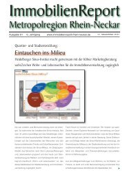 Artikel im ImmobilienReport Rhein-Neckar - Sinus-Institut