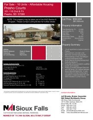 Presho Courts Spec Sheet - NAI Sioux Falls Commercial
