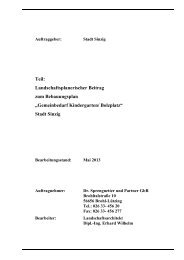Bebauungsplan Bolzplatz-Kindergarten Franken - Sinzig