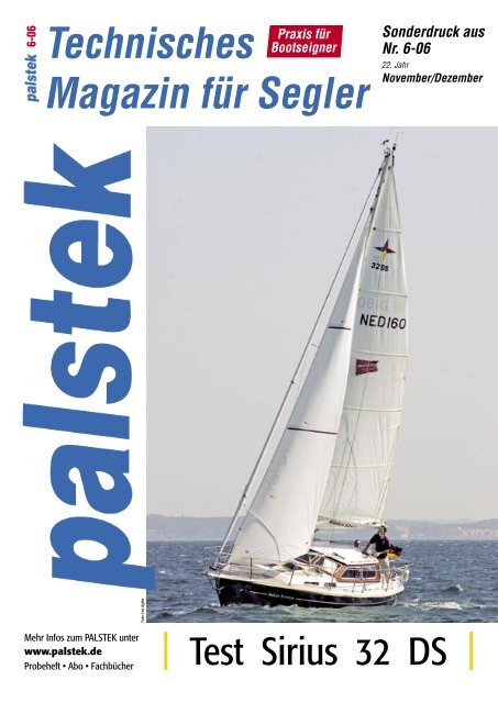 Technisches Magazin für Segler Sonderdruck ... - Sirius-Werft Plön