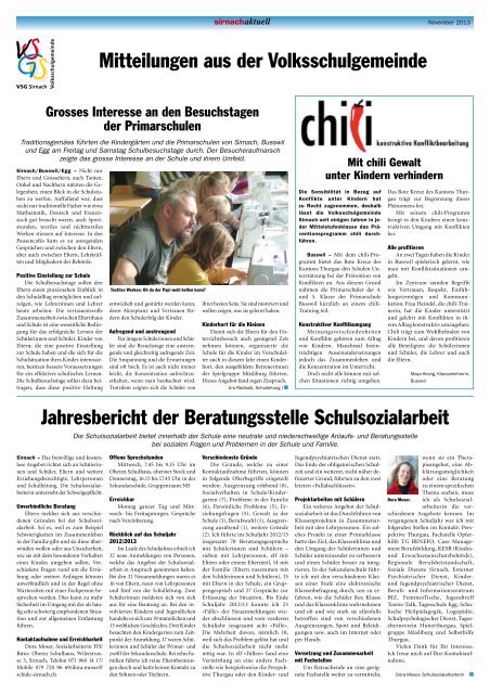 Sirnachaktuell November 2013 [PDF, 2.00 MB] - Gemeinde Sirnach