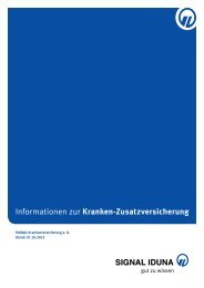 Informationen zur Kranken-Zusatzversicherung - SIGNAL IDUNA ...