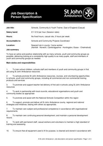 job spec example