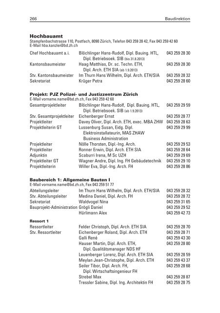 Verwaltung - Staatskanzlei - Kanton Zürich