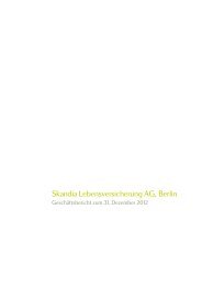 Skandia Geschäftsbericht 2012 - Skandia Lebensversicherung AG