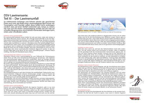 DSV Lawinenserie 11 XI Lawinenunfall (PDF) - Deutscher Ski ...