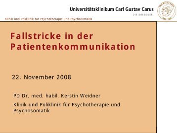 Fallstricke in der Patientenkommunikation