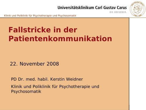 Fallstricke in der Patientenkommunikation