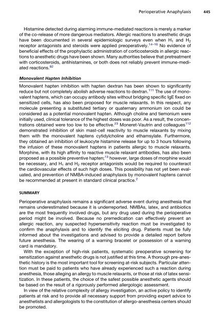 Perioperative Anaphylaxis