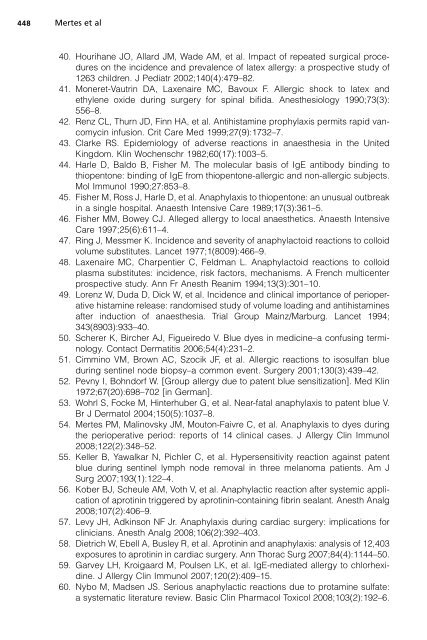 Perioperative Anaphylaxis