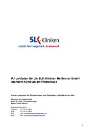 Klinikum am Plattenwald - SLK-Kliniken Heilbronn GmbH