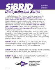 Diethylsiloxane Series - Gelest Inc.