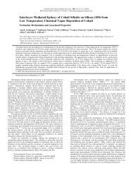 Interlayer Mediated Epitaxy of Cobalt Silicide on Silicon ... - Gelest Inc.