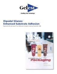 Dipodal Silanes: Enhanced Substrate Adhesion