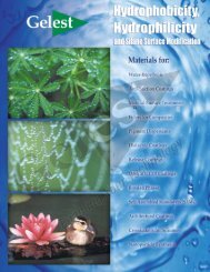 Hydrophobicity - Gelest Inc.
