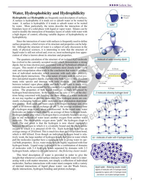 Hydrophobicity - Gelest Inc.