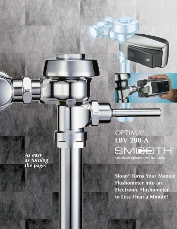 Optima EBV-200-A SMOOTH - Sloan Valve Company