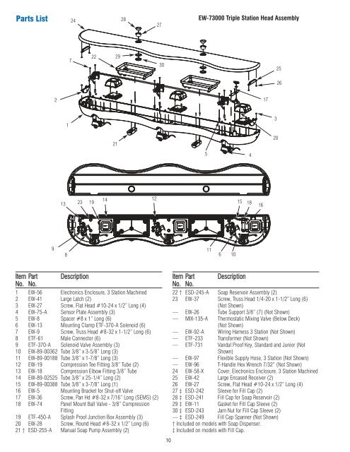 SloanStone EW-72000/73000 Installation Instructions - Sloan Valve ...