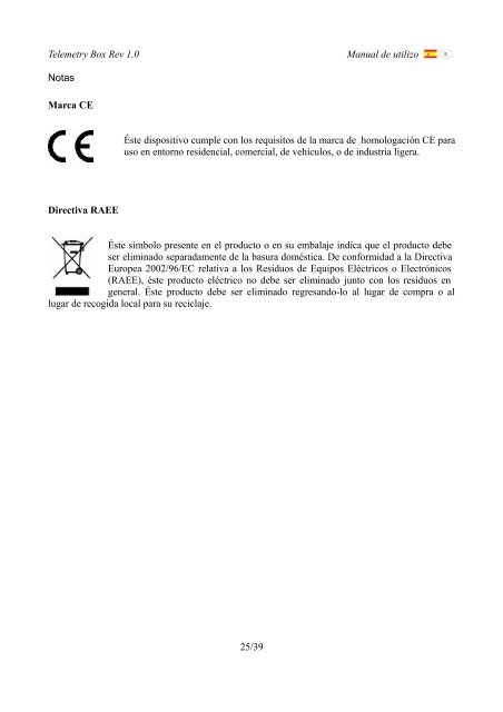 Telemetry Box Rev 1.0 Manual de utilizo 1/39 - SLOT.IT