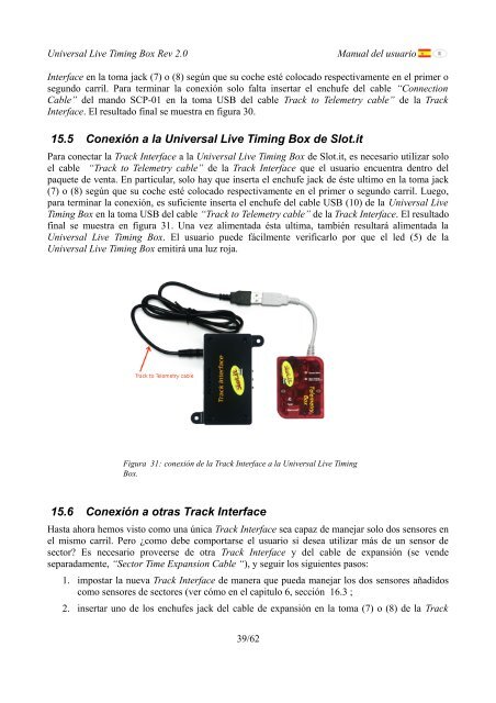 Universal Live Timing Box Rev 2.0 Manual del usuario 1/62 - SLOT.IT