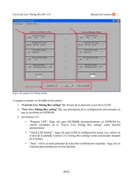 Universal Live Timing Box Rev 2.0 Manual del usuario 1/62 - SLOT.IT