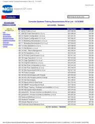 Complete Systems Training Documentation ... - Slot Tech Forum