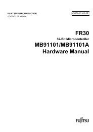 FR30 MB91101/MB91101A Hardware Manual - Microcontrollers - Fujitsu