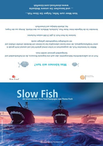 Info-Flyer der internationalen Slow Fish Kampagne von Slow Food