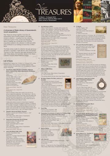 New Treasures A3 guide.indd - State Library of Queensland ...