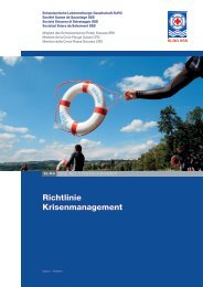 Richtlinie Krisenmanagement - SLRG/SSS/SSS