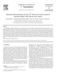 Structural characterization of new Cd2+ fluorescent ... - ResearchGate