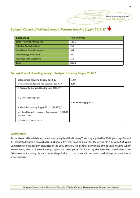 North Northamptonshire Annual Monitoring Report 2010-11