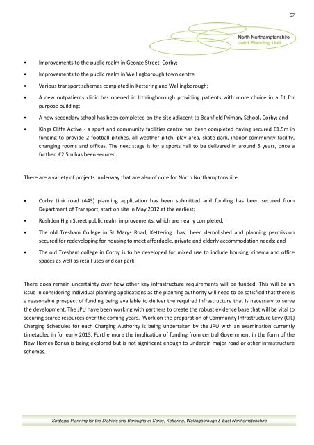 North Northamptonshire Annual Monitoring Report 2010-11