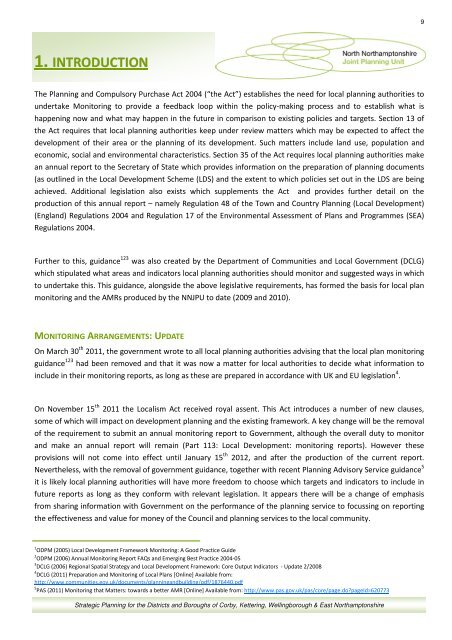 North Northamptonshire Annual Monitoring Report 2010-11