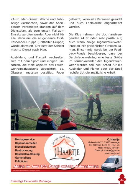 geht es zur Online-Ausgabe. - bei der Feuerwehr-Moorrege